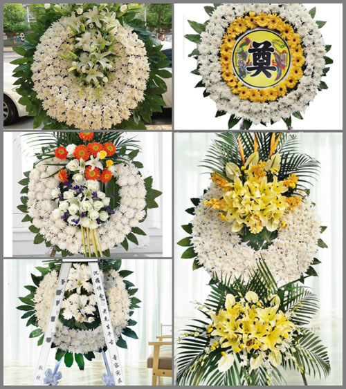 湖北武汉市新洲区李集街道李镇村花圈速递